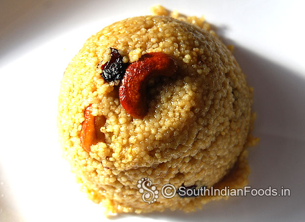 Foxtail millet kesari bath
