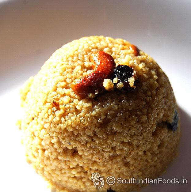 Thinai kesari with jaggery