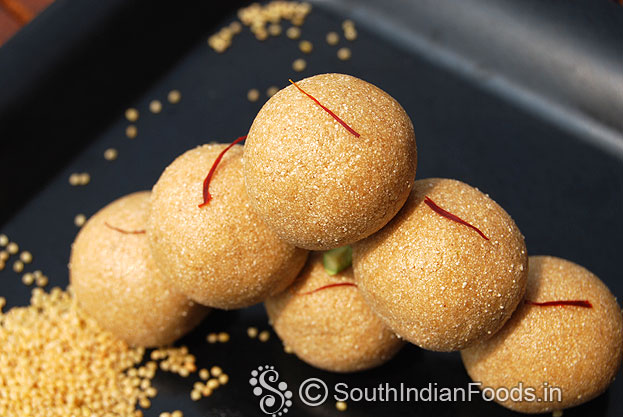 Thinai then laddu