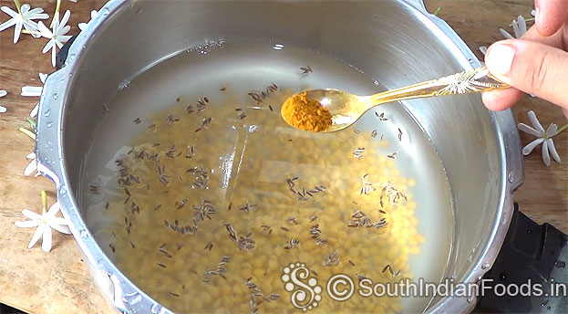 Add turmeric powder