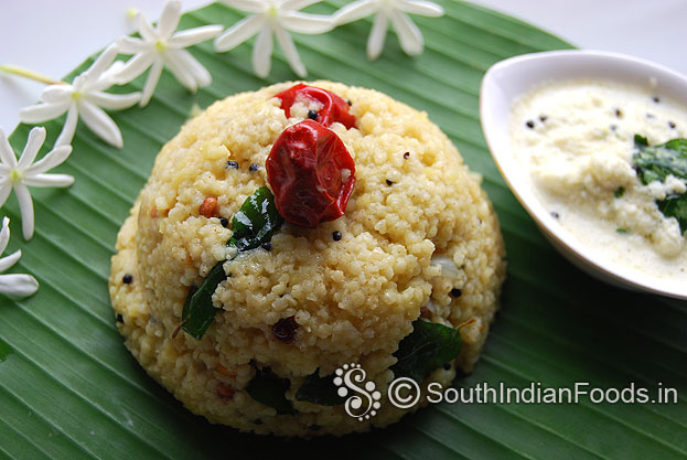 Serve with coconut chutney