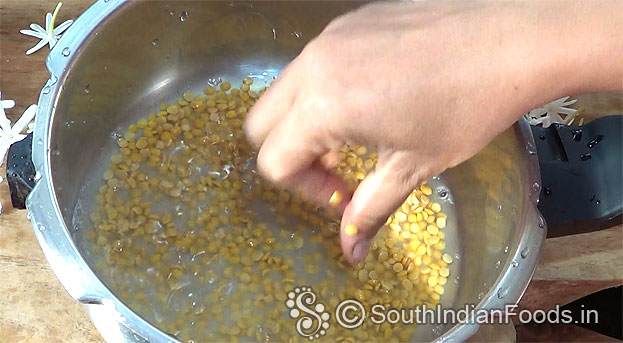 Wash toor dal