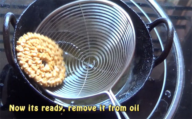 Now its ready, remove it from oil