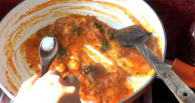 Add salt mix well