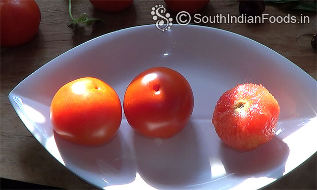 Repeat the procedure for another 2 tomatoes
