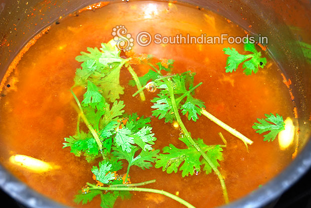 Add coriander leaves