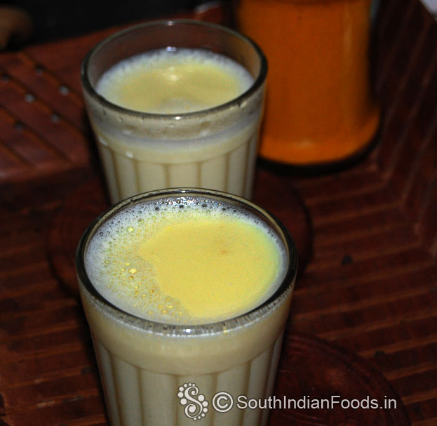 Manjal podi paal is ready