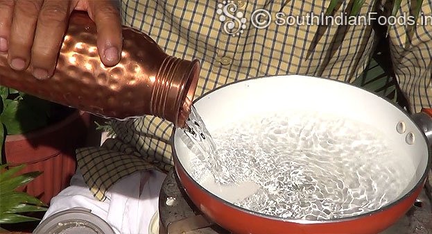 Heat water in a pan[Apr.2 cups]