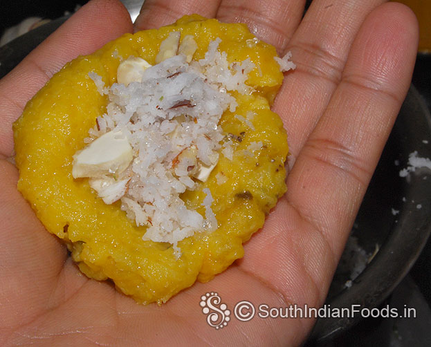 Add coconut stuffing