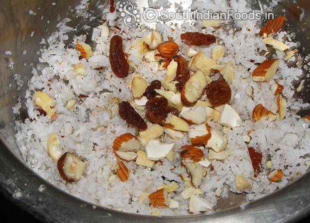 Add nuts & raisins