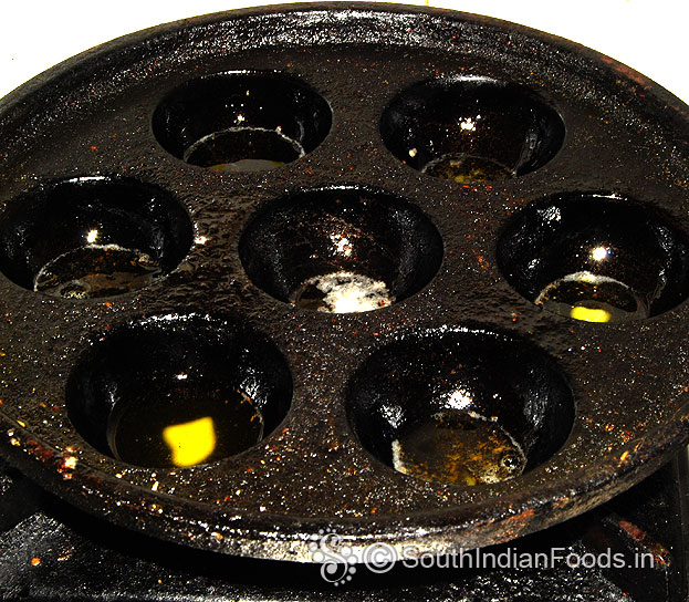 Heat appam batter[paniyaram pan]