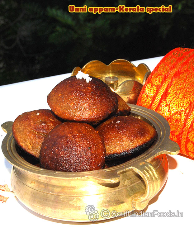Crispy unni appam ready