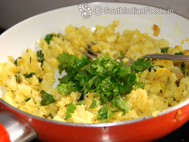 Add coriander leaves