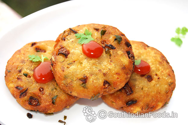 Raw banana vada