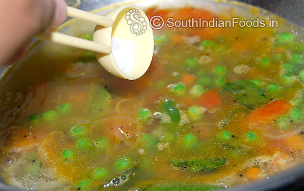Add water & salt & let it boil