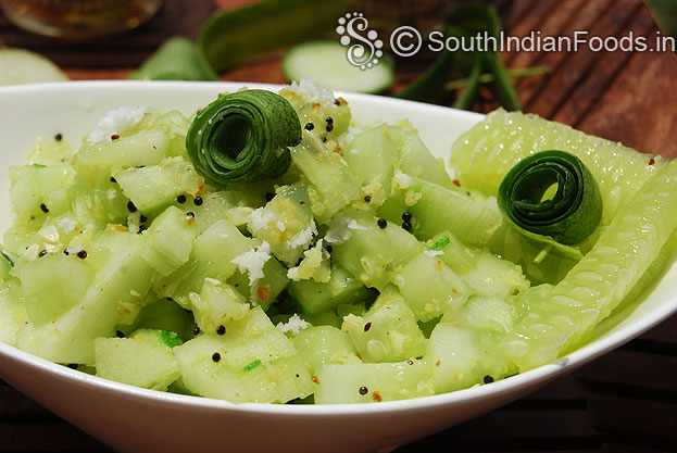 Cucumber stir fry
