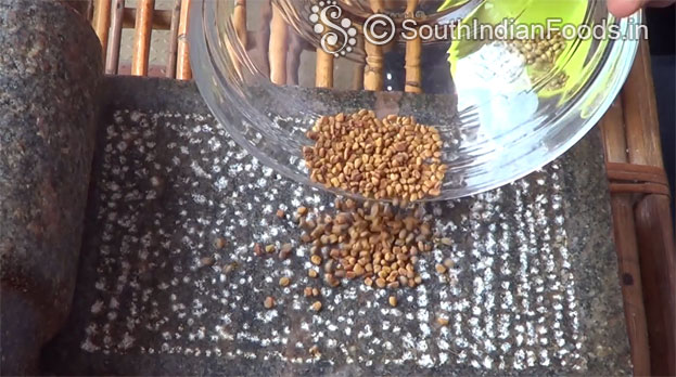 Grind to coarse powder