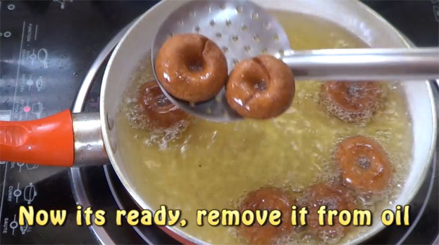 Now its ready, remove it from oil