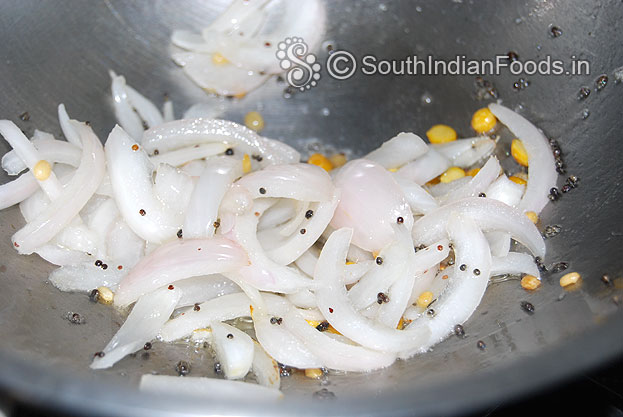 Add onion saute till soft