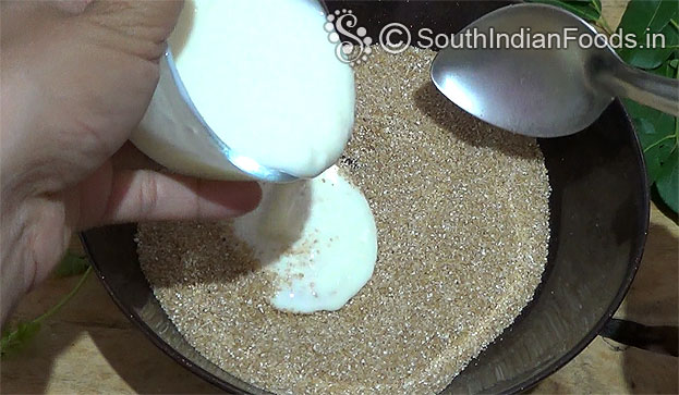 Add 1 cup curd mix well