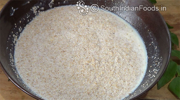 1 hour 30 min later, batter absorbs all the curd and water