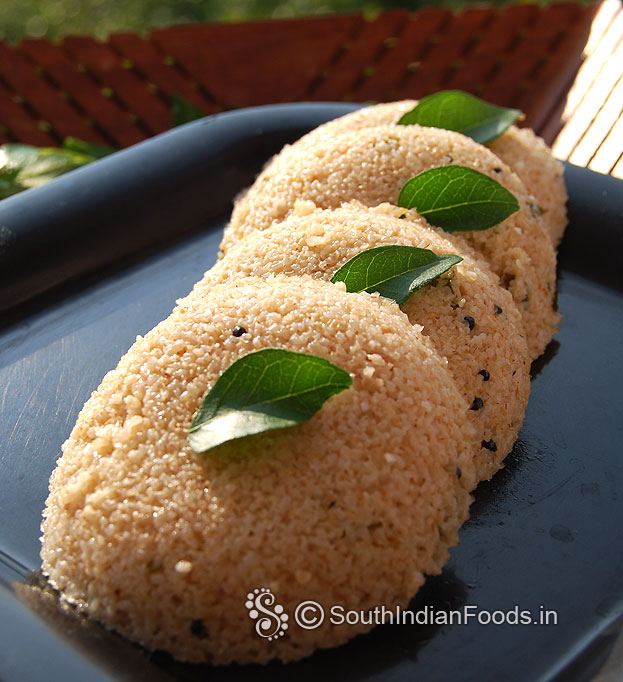 Broken wheat idli