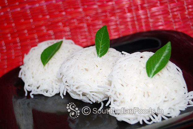 Perfectly textured idiyappam ready to serve