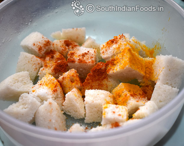 Add red chilli powder, turmeric powder
