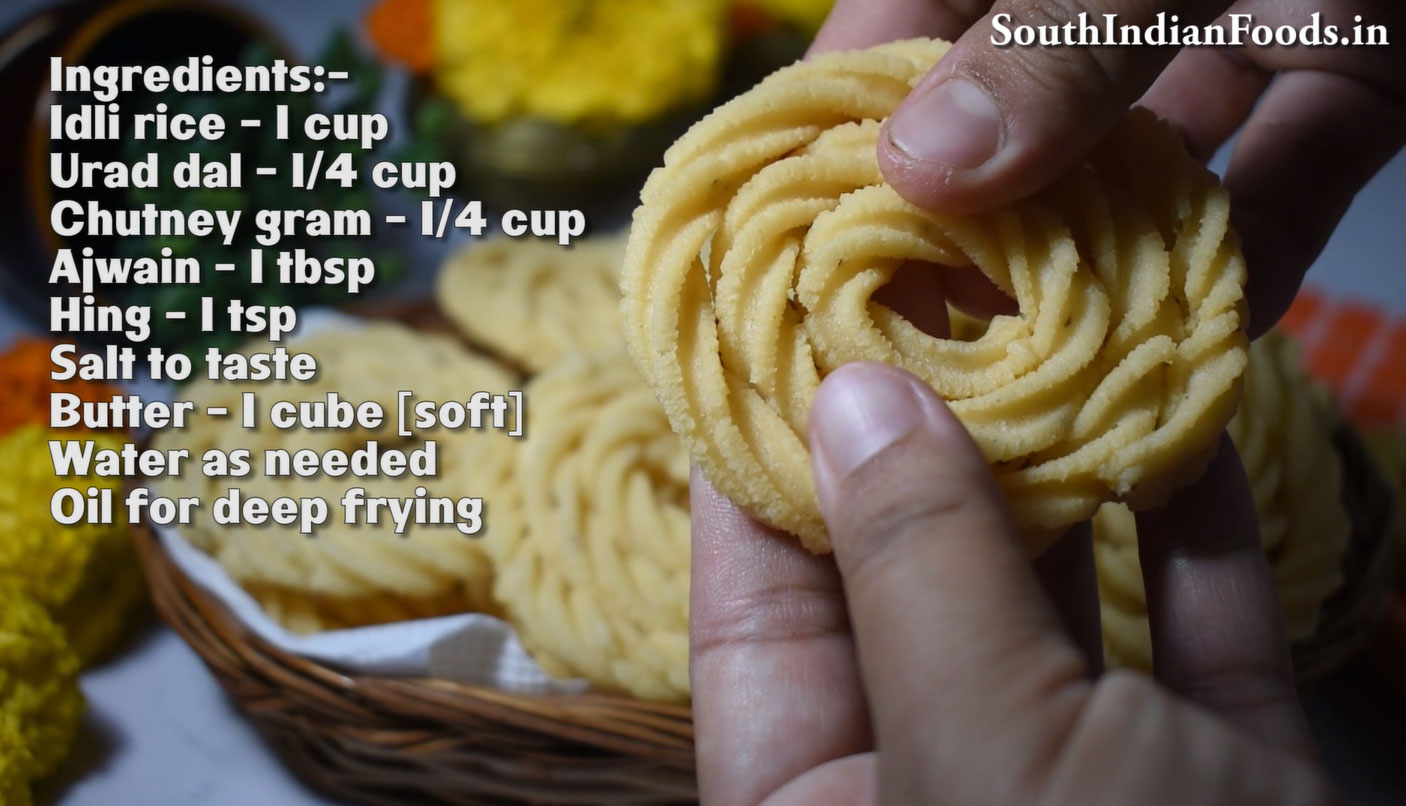 Idli Rice Kai Murukku