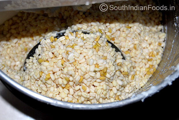 Urad dal in grinder