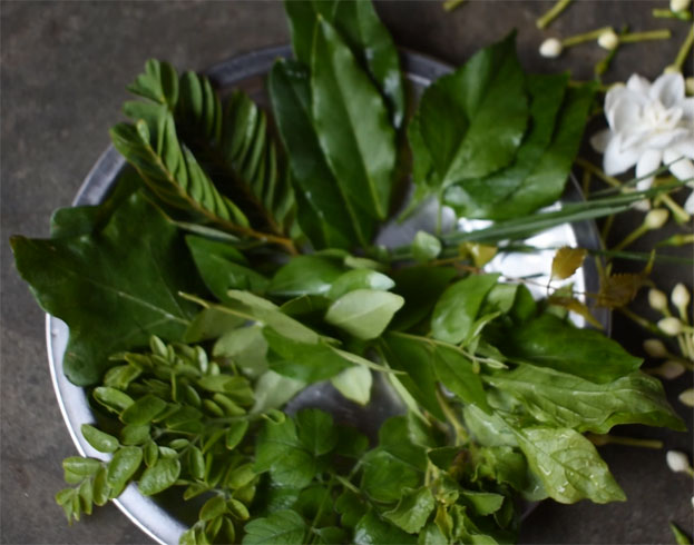 Ilai rasam recipe step 1