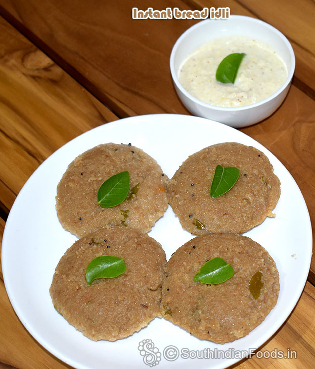 Instant bread semolina idli