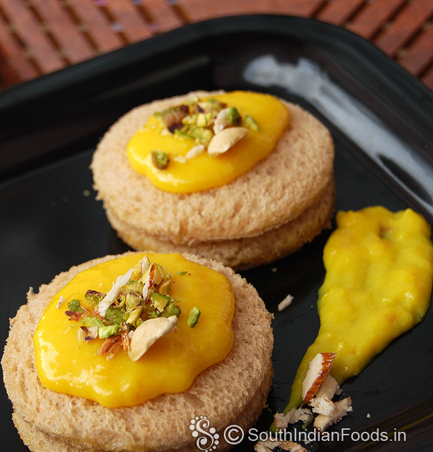 Brown bread rasmalai