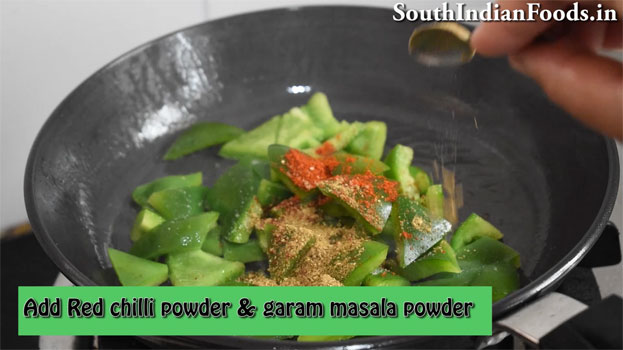Capscium masala step 10
