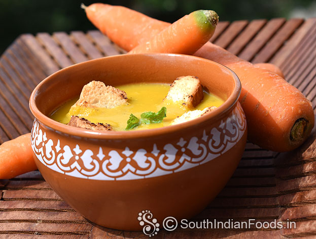 Carrot pepper soup
