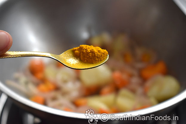 Add turmeric powder [optional]