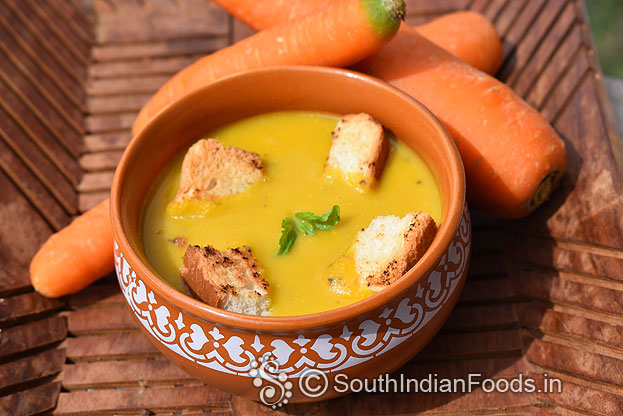 Gajar aloo soup