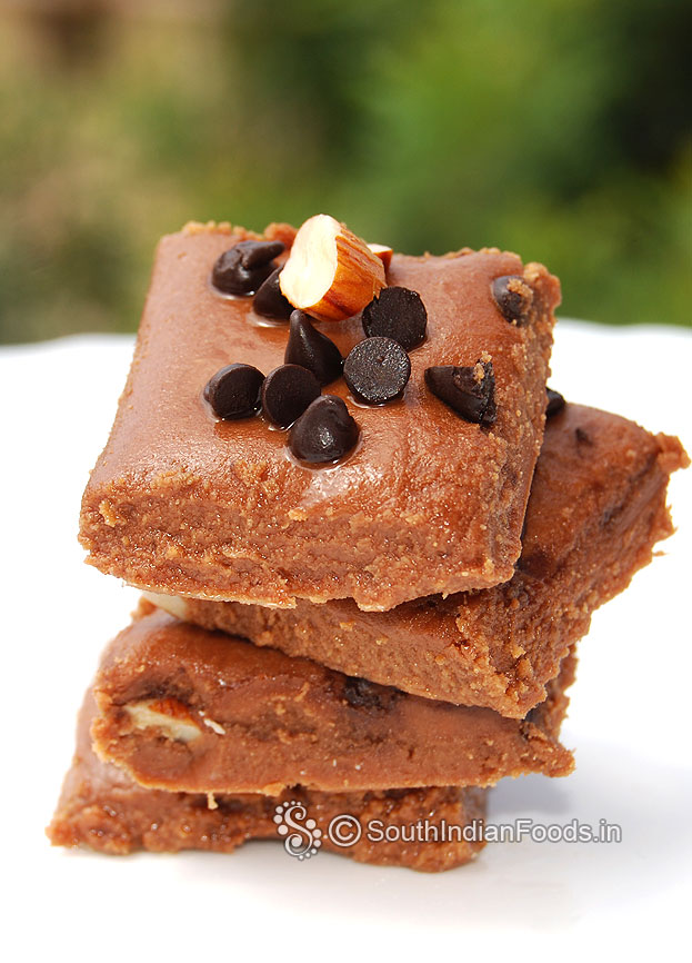 Cocoa milk powder burfi