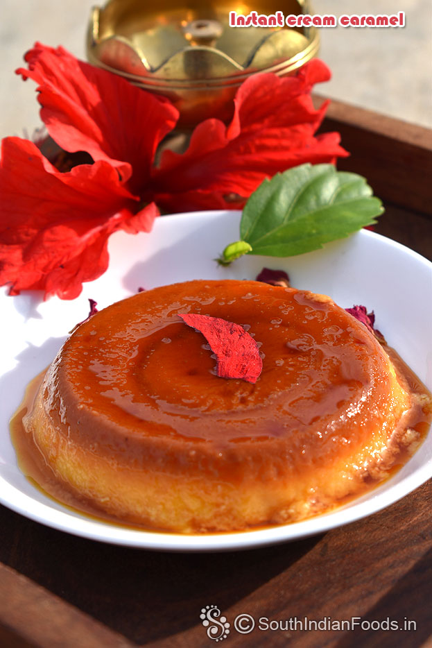 Eggless cream caramel