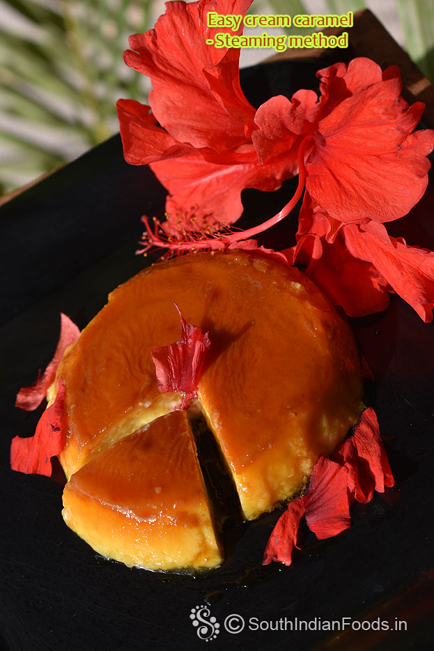 Steamed cream caramel