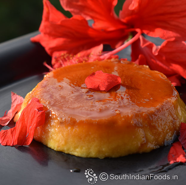 Vanilla cream caramel custard