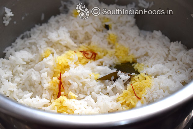 Add safrron turmeric water into 1 part