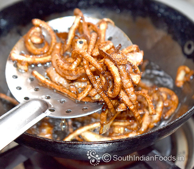 Heat oil and ghee in broad pan