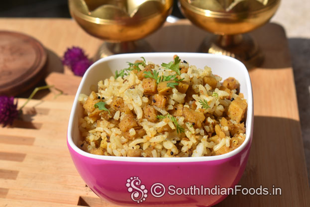 Instant elephant yam rice 
