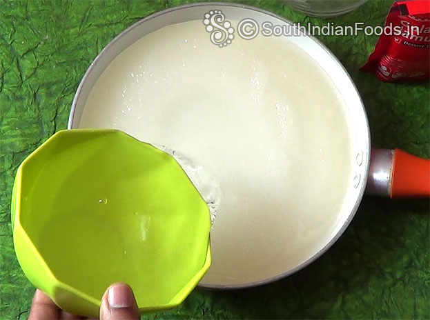 Add same quantity water