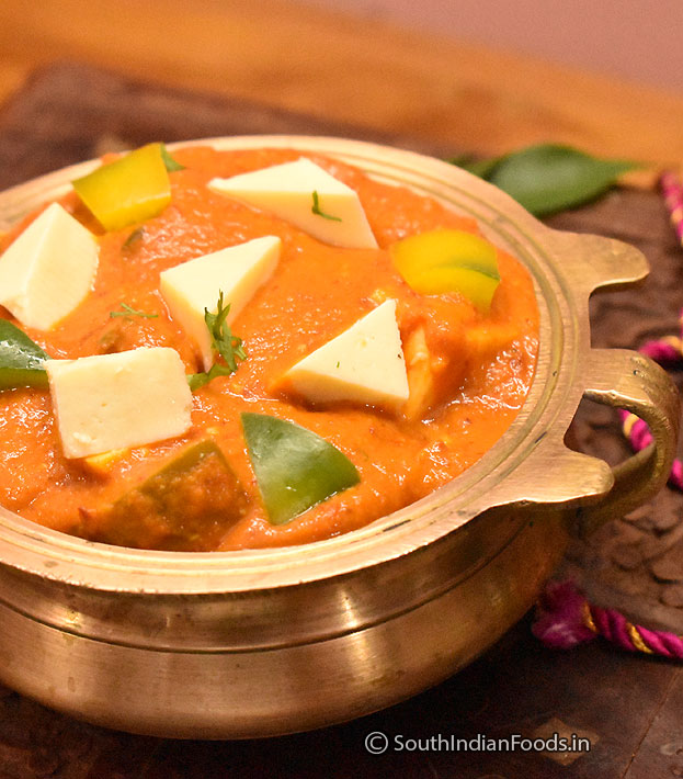 Perfect kadai paneer curry