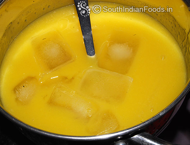 Add ice cubes, serve