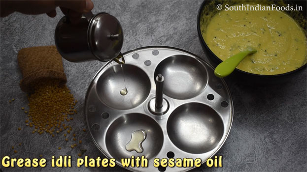 Spongy moong dal idli step 23