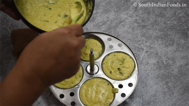 Spongy moong dal idli step 24