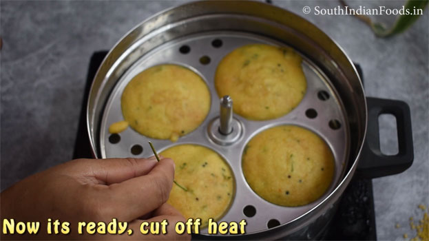 Spongy moong dal idli step 26